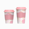 Linke Biodegradable Eco-friendly Reusable Bamboo Coffee Cup with Silicone Lids